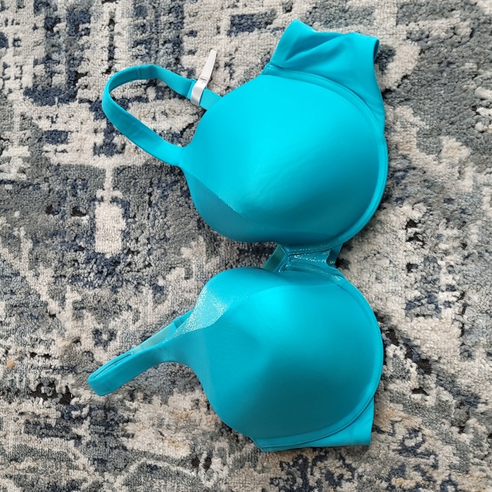 Ambrielle tshirt bra size 42D in aqua blue